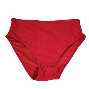 Tempt Me High Waisted Bikini Bottom Tummy Control Swimsuit Bottom Womens XL NWT